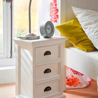NovaSolo Halifax Nachtkastje met 3 lades | Wit 45 cm