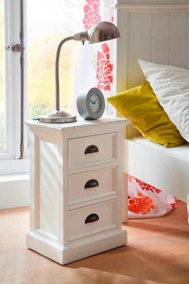 NovaSolo Halifax Nachtkastje met 3 lades | Wit 45 cm