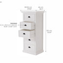 NovaSolo Halifax Opbergkast met 5 lades 132 cm | Wit - Mooier Thuis