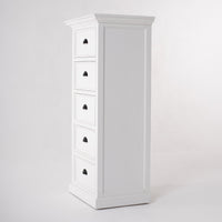 Halifax Opbergkast met 5 lades 132 cm | Wit - afbeelding 2