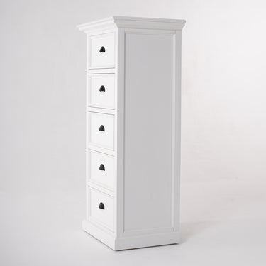 Halifax Opbergkast met 5 lades 132 cm | Wit - afbeelding 2