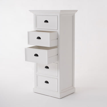 Halifax Opbergkast met 5 lades 132 cm | Wit - afbeelding 3