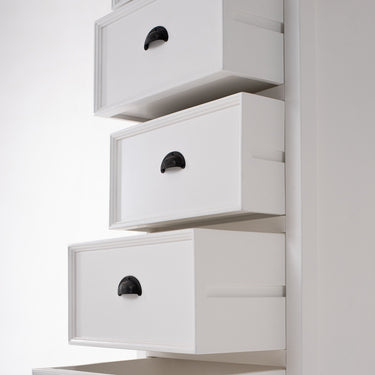 Halifax Opbergkast met 5 lades 132 cm | Wit - afbeelding 5
