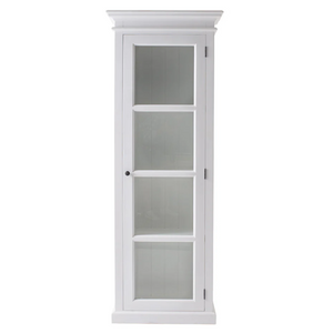 Halifax Display Cabinet with Glass Door | White