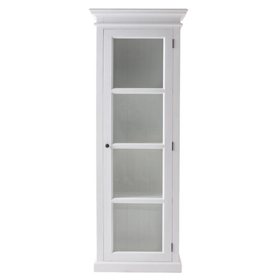 Halifax Vitrine mit Glastür | Weiß