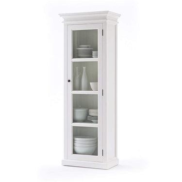 NovaSolo Halifax Vitrinekast met glazen deur | Wit - Mooier Thuis
