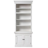 Halifax Boekenkast met onderkast 220 cm - wit - Mooier Thuis