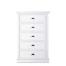 Halifax Commode 5 laden dressoir - wit - Mooier Thuis