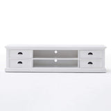 Halifax Tv-meubel 4 lades 180 cm staande tv-meubel - wit - Mooier Thuis