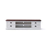 Halifax Accent Tv-meubel 180cm met 4 lades staande tv-meubel - wit en bruin - Mooier Thuis
