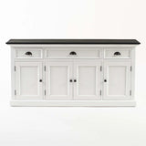 Halifax Contrast Buffetkast 140 cm - wit en zwart - Mooier Thuis