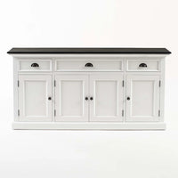 Halifax Contrast Buffetkast 140 cm | Wit/Zwart - Mooier Thuis