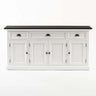 Halifax Contrast Buffetkast 140 cm - wit en zwart - Mooier Thuis
