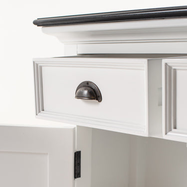 Halifax Contrast Buffetkast 140 cm | Wit/Zwart - afbeelding 4