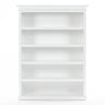 Halifax Boekenkast met 5 planken 150 cm - wit - Mooier Thuis