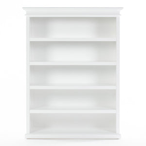 Halifax 5-Shelf Bookcase 150 cm | White