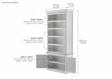 Halifax Opzetkast 180 cm | Wit - afbeelding 6