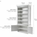 Halifax Opzetkast 137 cm | Wit - afbeelding 6