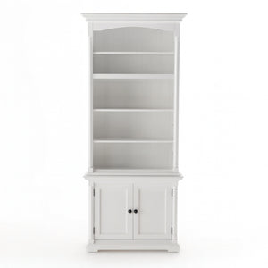 Provence Aufsatzvitrine 90 cm | Weiß