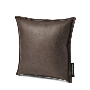 Sierkussen Leatherlook - Leigrijs