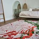 Cities 9323 vloerkleed - grijs en rood - Mooier Thuis
