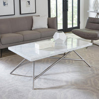 Coral Salontafel Carrara Marmer Wit 127x71 cm