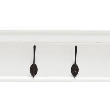 Halifax Wandgarderobe mit 4 Haken – weiß
