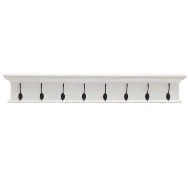 Halifax Wandgarderobe mit 8 Haken – weiß