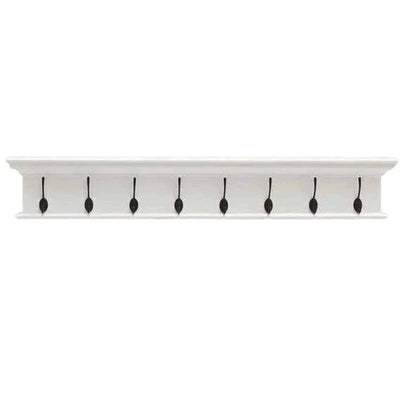 Halifax Wandgarderobe mit 8 Haken – weiß