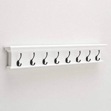 Halifax Wandgarderobe mit 8 Haken – weiß