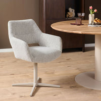 Draaibare eetkamerstoel Lily beige