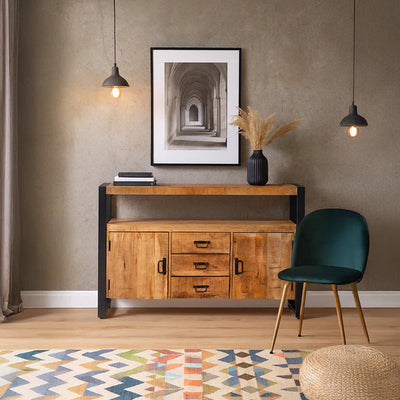 Sideboard Britt Mangoholz Natur 135 cm