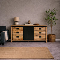 Dressoir Novelle mangohout schuifdeur 160 cm