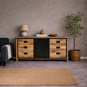 Dressoir Novelle mangohout schuifdeur 160 cm