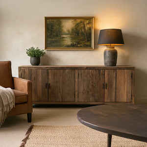 Dressoir Roots gerecycled hout 4 deuren 200 cm