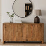 Dressoir Sophie met 4 deuren 160 cm - naturel en bruin - Mooier Thuis