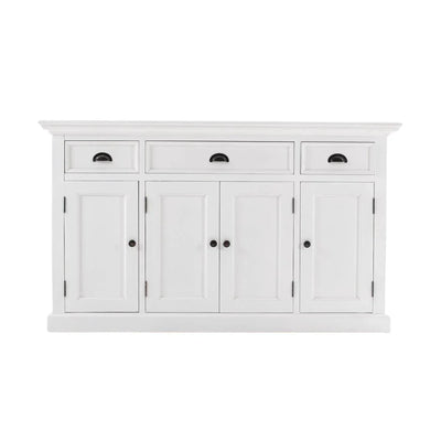 Halifax Buffetkast met 4 deuren en 3 lades 145 cm | Wit