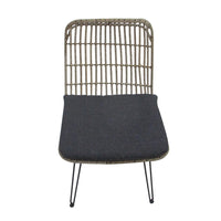 Eurofar Tuinstoel rattan bamboe-look | set van 2 stuks incl. kussen - Mooier Thuis