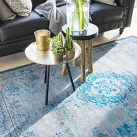 FadingWorld 8255 vloerkleed - grijs en blauw - Mooier Thuis