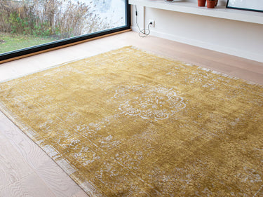 Fading World 9145 vloerkleed - geel en goud - Mooier Thuis