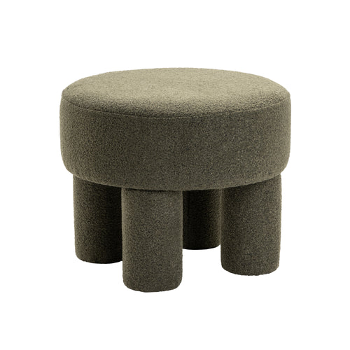 Poef Demi - Bouclé Groen