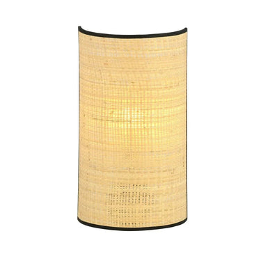 ASTON 1-lichts wandlamp - Rotan kap