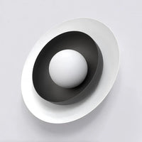 POPPI 1-lichts wandlamp - Wit zwart - Mooier Thuis