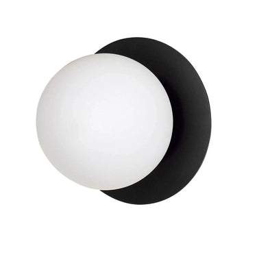 MINERVA 1-lichts wandlamp – zwart