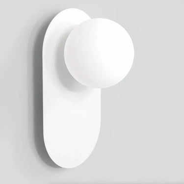 VIVA 1-lichts wandlamp - Wit glas