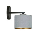 HILDE 1-lichts wandlamp - Grijs fluweel - Mooier Thuis