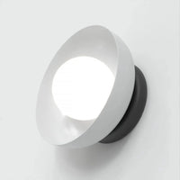 OZZY 1-lichts wandlamp - Wit glas - Grijs frame - Mooier Thuis