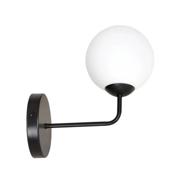 1-lichts wandlamp K1 Pregos – Zwart