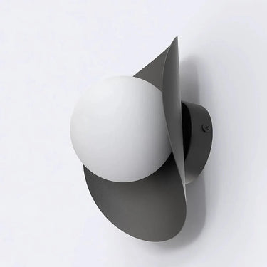 FIERO 1-lichts wandlamp - Zwart wit