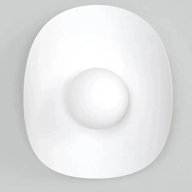 FIERO XL 1-lichts wandlamp - Wit glas